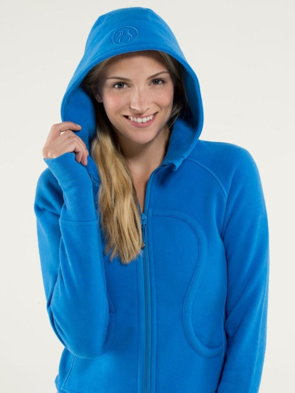Lululemon Scuba Hoodie with Stretch in Cornflower Blue with Full Zip